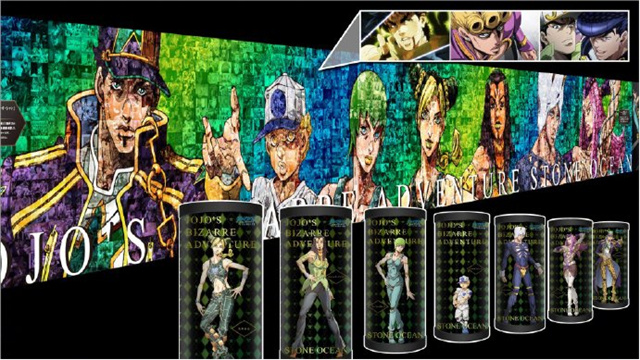 动画「JOJO的奇妙冒险 石之海」马赛克艺术宣传图公布