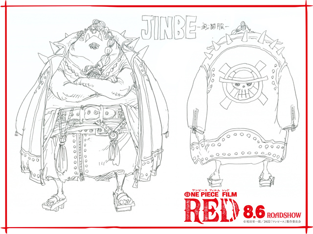 剧场版动画「ONE PIECE FILM RED」各角色战斗服设计图公布